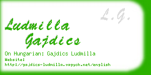 ludmilla gajdics business card